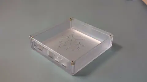 Clip showing how to slide the board into the top cover